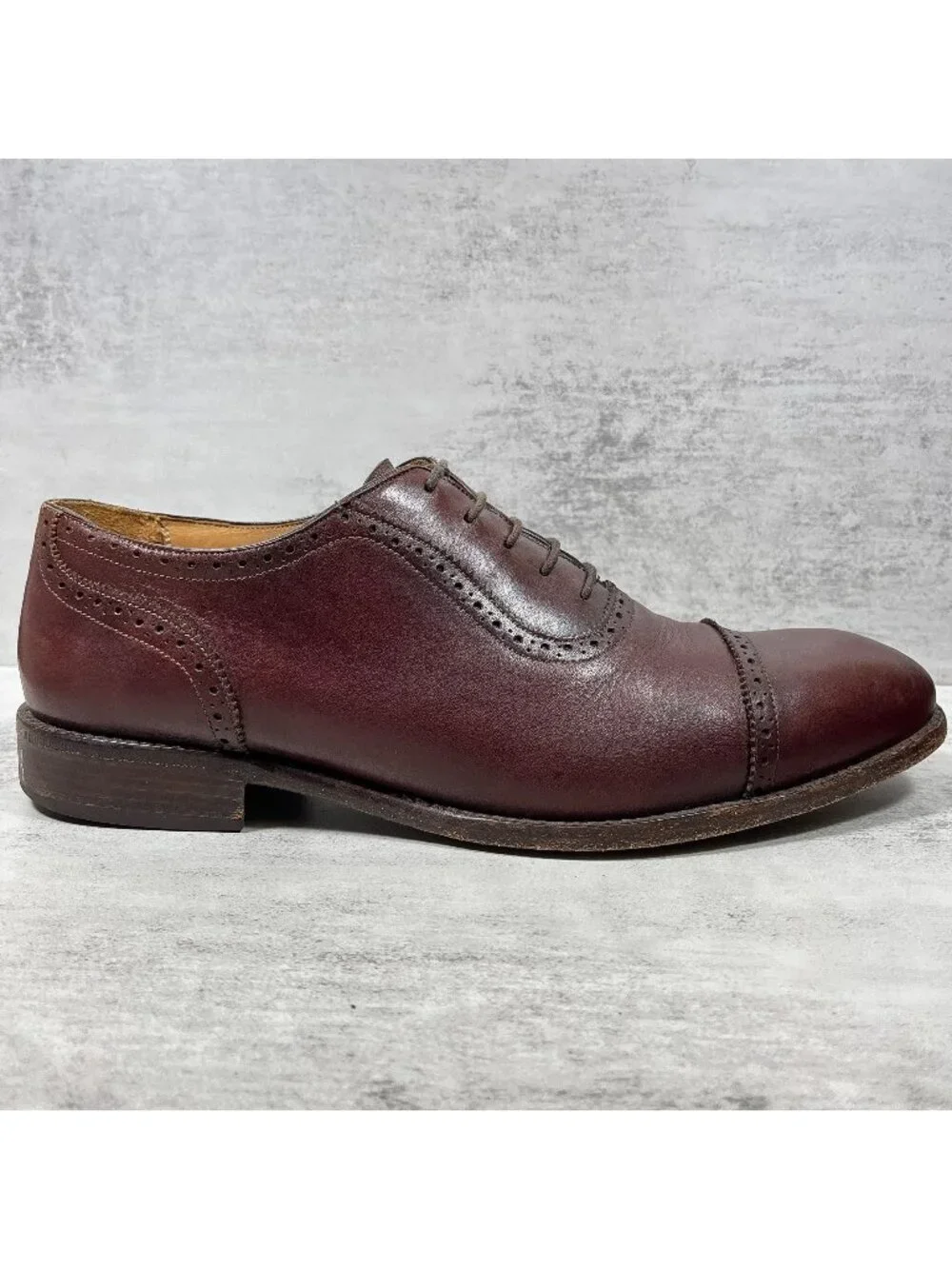 Beckett Simonon Durant Brogue Cap Toe Oxford Dress Shoes - Men's Size 12
